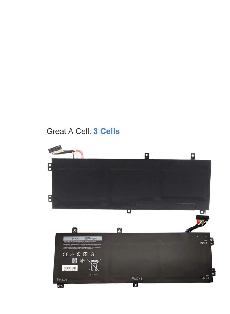 REPLACEMENT H5H20 Battery for XPS 15 9560 9550 9570 7590 7591 15-9560-D1845 Precision 5540 5530 5520 5510 62MJV 6GPTY M7R96 05041C 5D91C 11.4V 56WH  - Image 2
