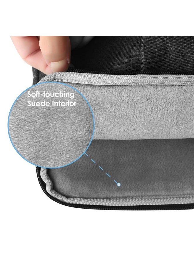 ProElife ProElife 13-Inch Laptop Sleeve Case for 2024-2022 MacBook Air 13.6 inch with Apple M3 M2 Chip & 2022 MacBook Pro 13.3 inch M2 Chip Accessory Traveling Carrying Canvas Bag Cover Simple Case (Black)  - Image 4