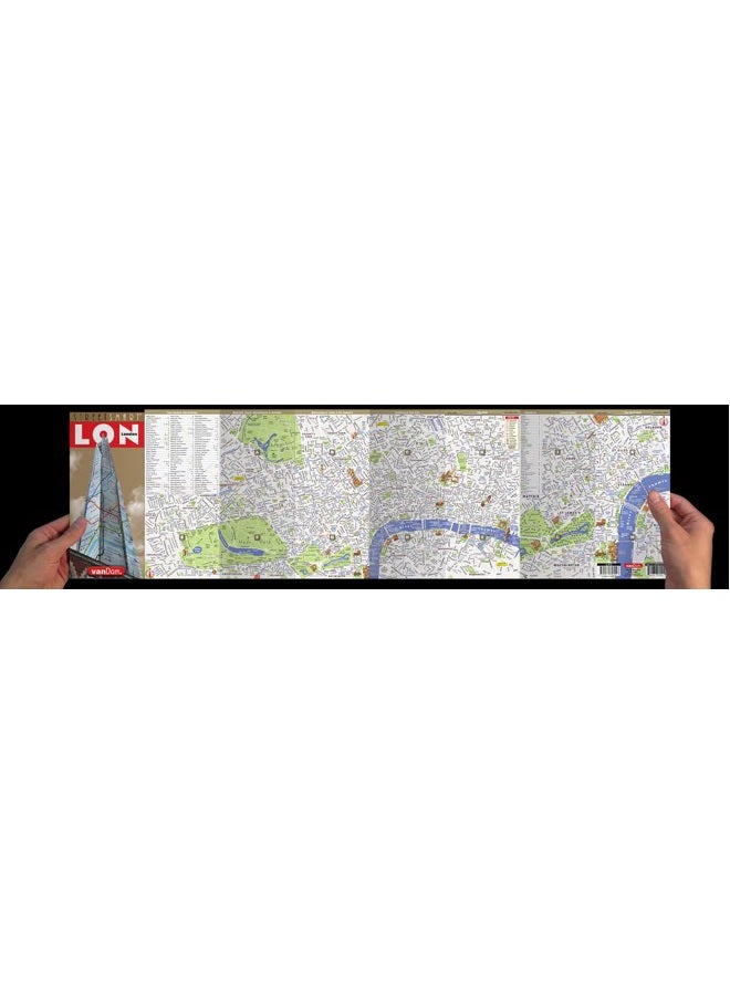 VanDam, Inc. StreetSmart (R) London Map by VanDam: City Center Street Map of London, England - Image 2
