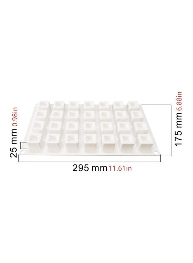 نيبمينينت قوالب من السيليكون لصنع الشوكولاتة أبيض 295x175x25مم - Image 2