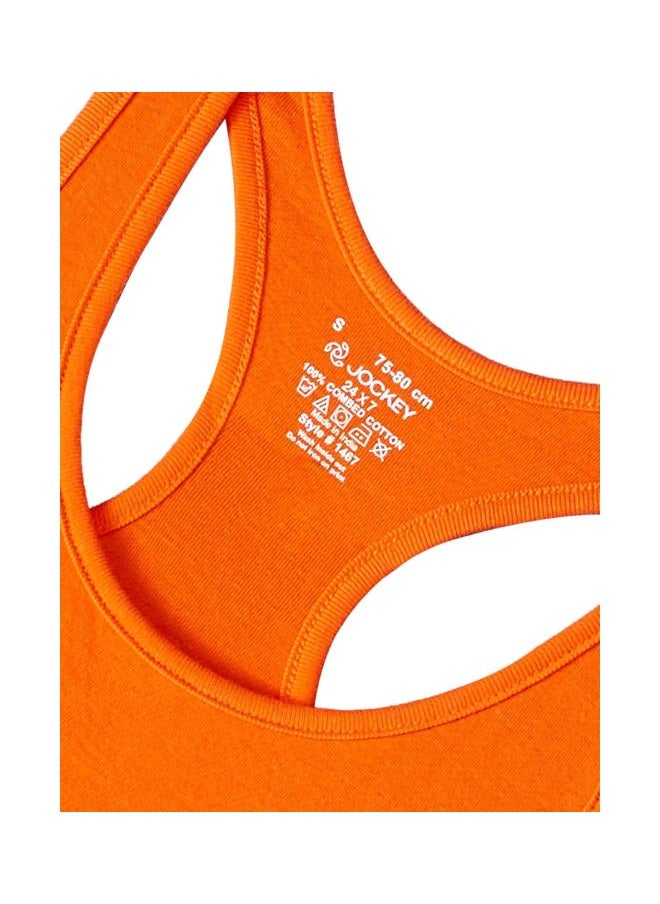 JOCKEY - Jockey Women Cotton Camisole 1467 Flame Small - Image 1