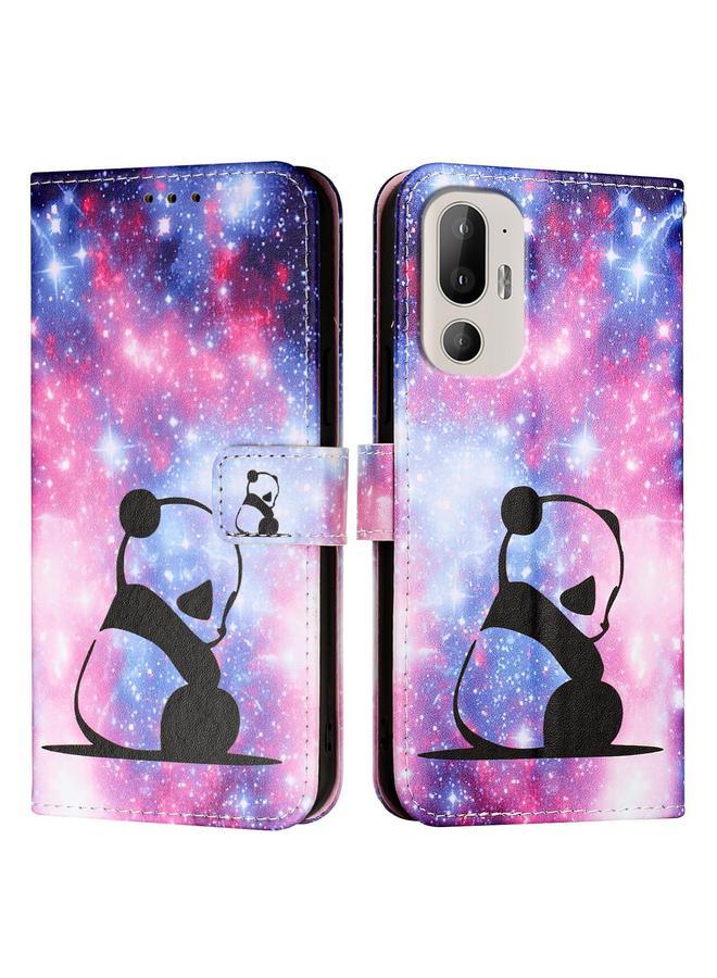 S-TOP Case For HTC U24 Pro Colored Drawing Pattern Plain Weave Leather Phone Case - Image 2