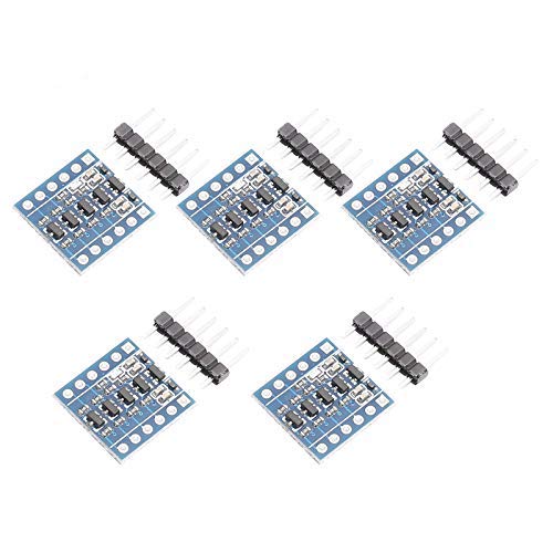 DEVMO 5PCS IIC I2C Logic Level Converter BiDirectional Module 4 Channels 5V to 33V Shifter Compatible with Arduino