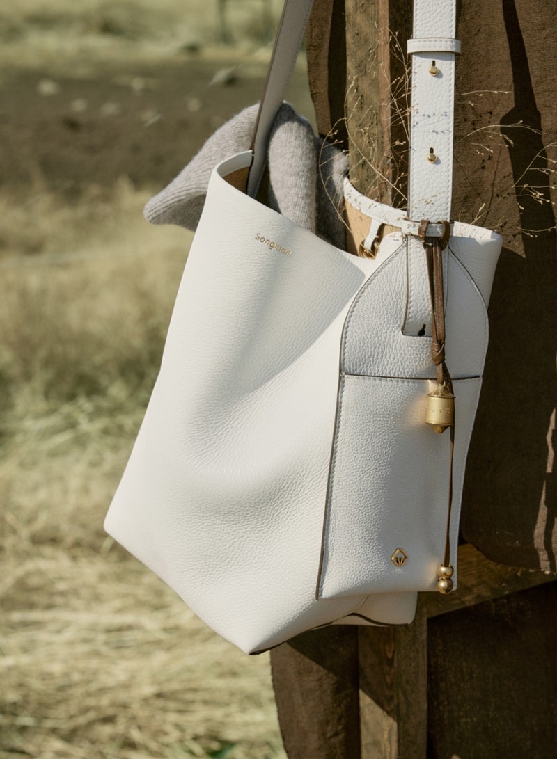 سونغمونت حقيبة دلو تيراكوتا متوسطة الحجم سعة كبيرة حقيبة دلو كتف كبيرة السعة - Image 2