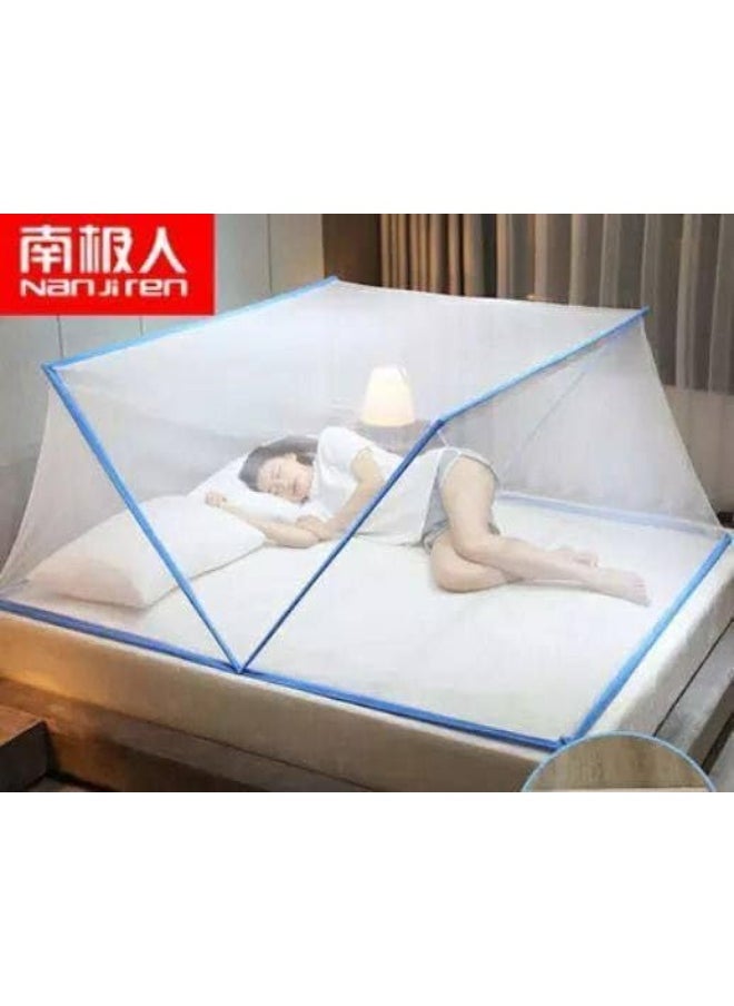 Generic - Practical and elegant design bed mosquito net - protection from insects and mosquitoes with perfect ventilation and a peaceful sleep SH (Pink) - Image 1