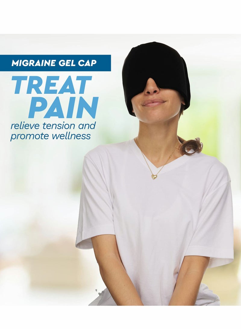 Y&D Ice Head Wrap Form Fitting Gel Headache Relief Hat Cold Therapy Mask - Image 5