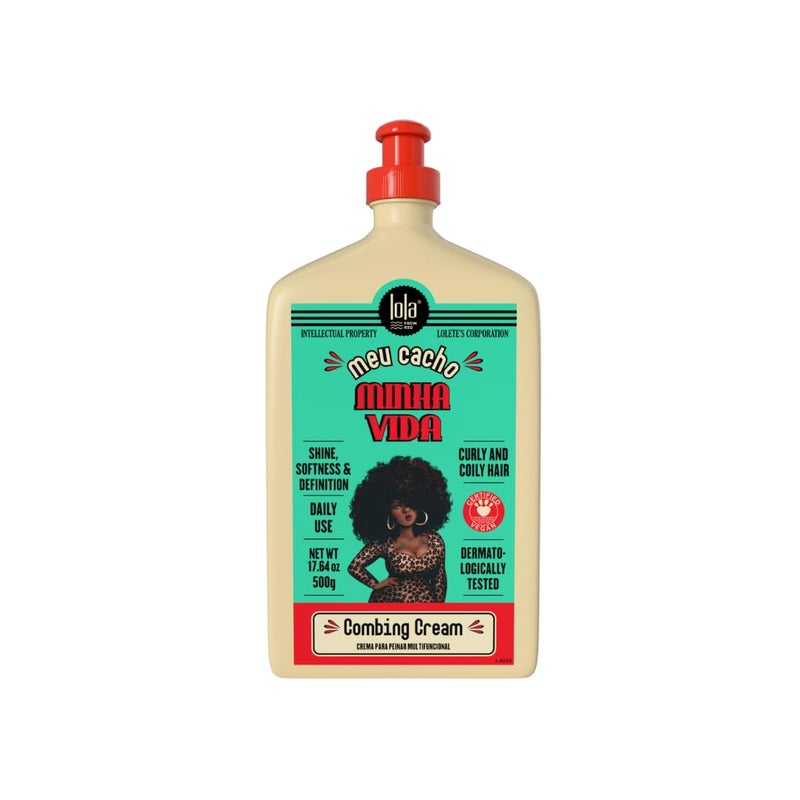 Lola From Rio  Meu Cacho Minha Vida  Curl Defining Cream for Soft Bouncy Curls  Waves  Lightweight Moisturizing Curl Enhancer  176 fl oz