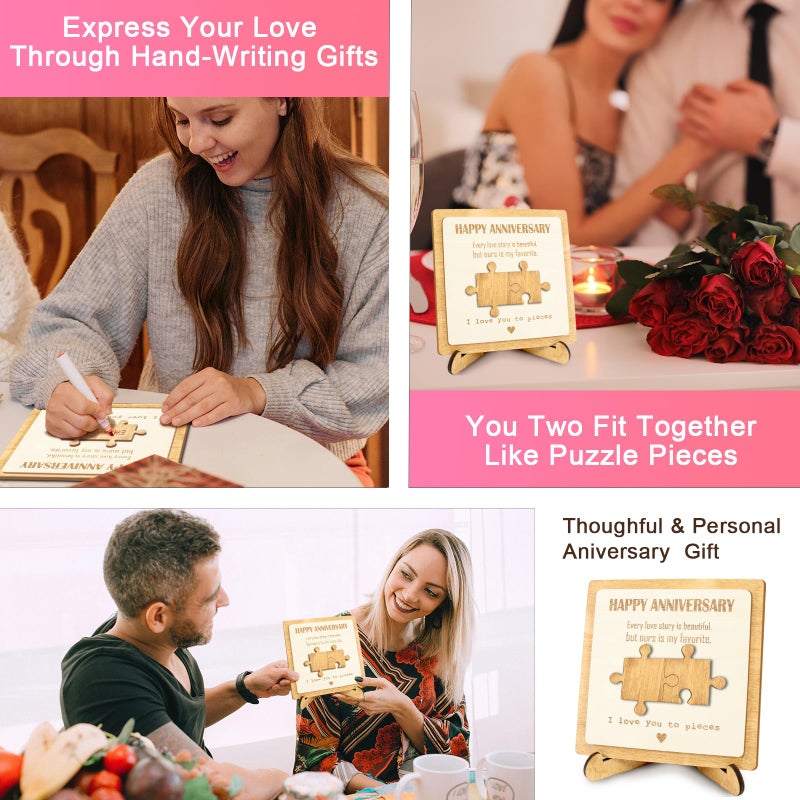 Unique Wedding Gifts  Anniversary Romantic Gift Ideas - Gifts for Boyfriend Girlfriend Husband Wife  Love Gifts for Him Her  I Love You to Pieces  Desk Plaque  Happy Anniversary Home Decorations.