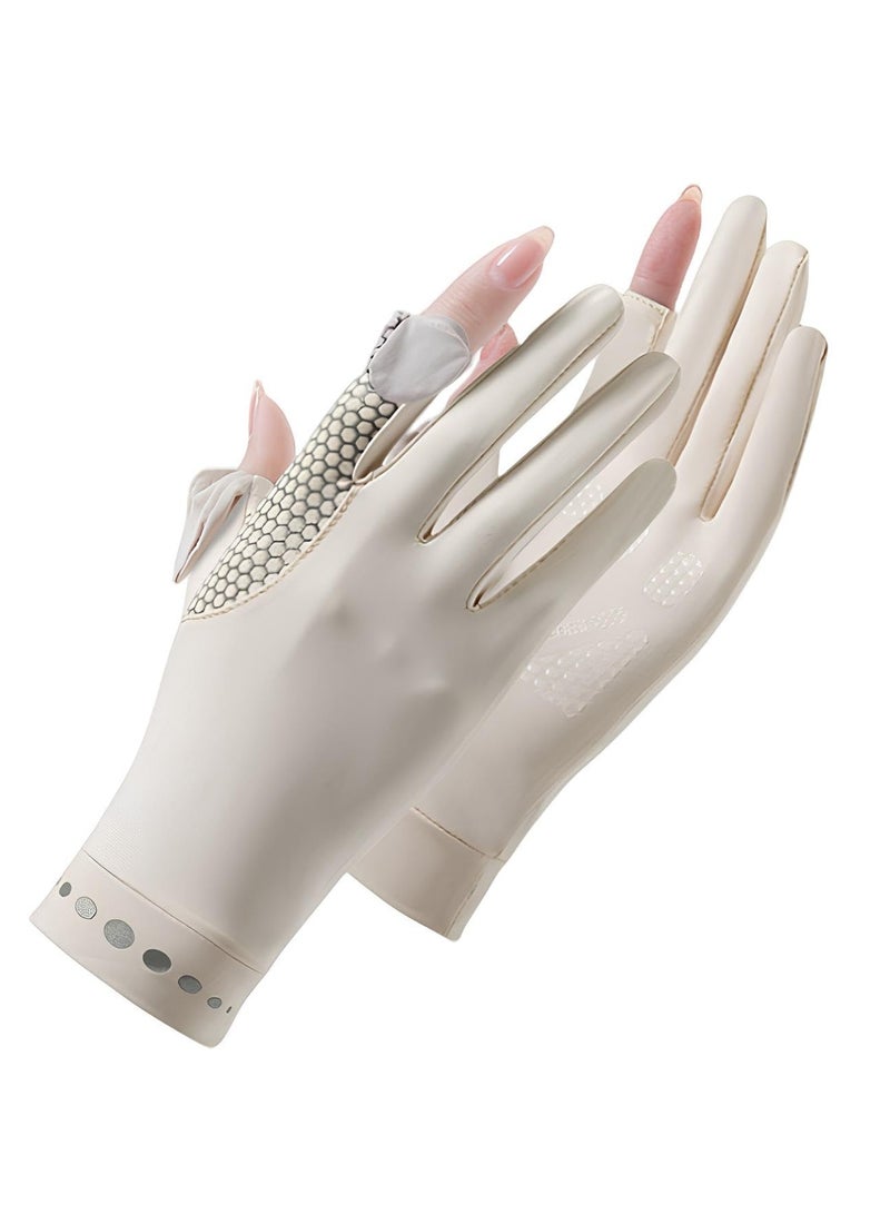 Women's Sun Protective Gloves - UPF 50+ UV Sun Protection, Quick-Dry Anti-Slip Driving Gloves for Cycling and Riding - Image 1