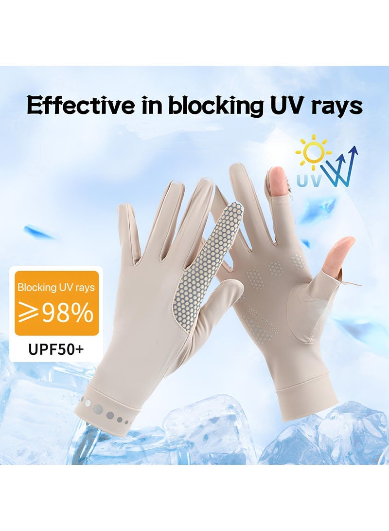 Women's Sun Protective Gloves - UPF 50+ UV Sun Protection, Quick-Dry Anti-Slip Driving Gloves for Cycling and Riding - Image 2
