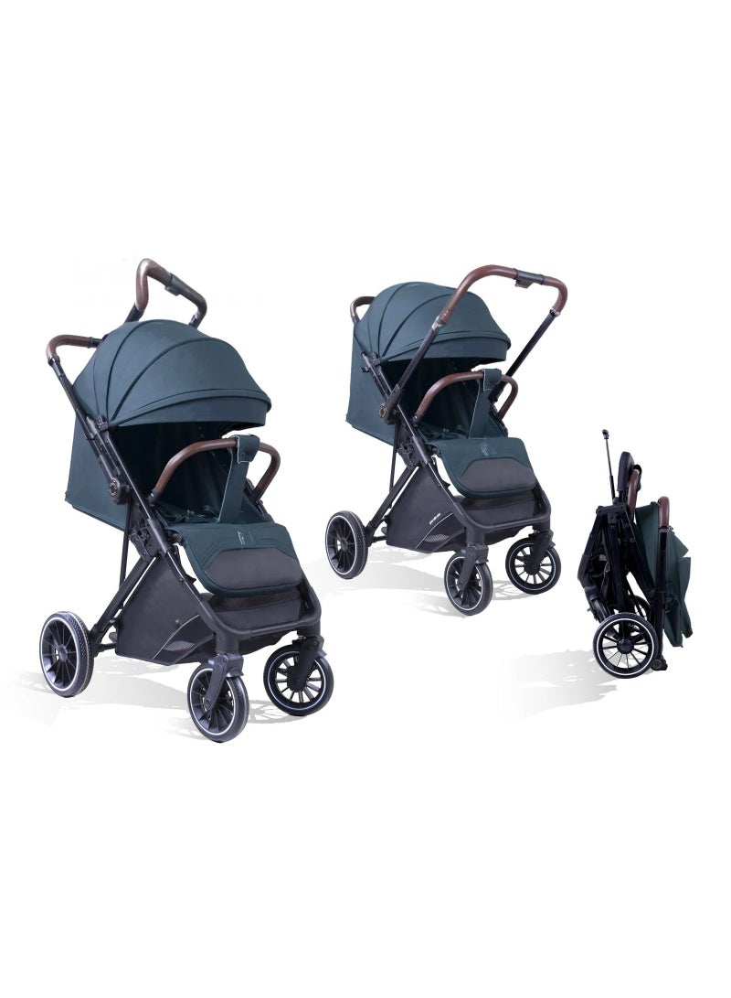 Lightweight Foldable Baby Stroller with Reversible Seat, Travel Bag, One-Hand Compact Fold, Adjustable Canopy & Multi-Position Recline – Suitable for Newborns & Toddlers - Image 2