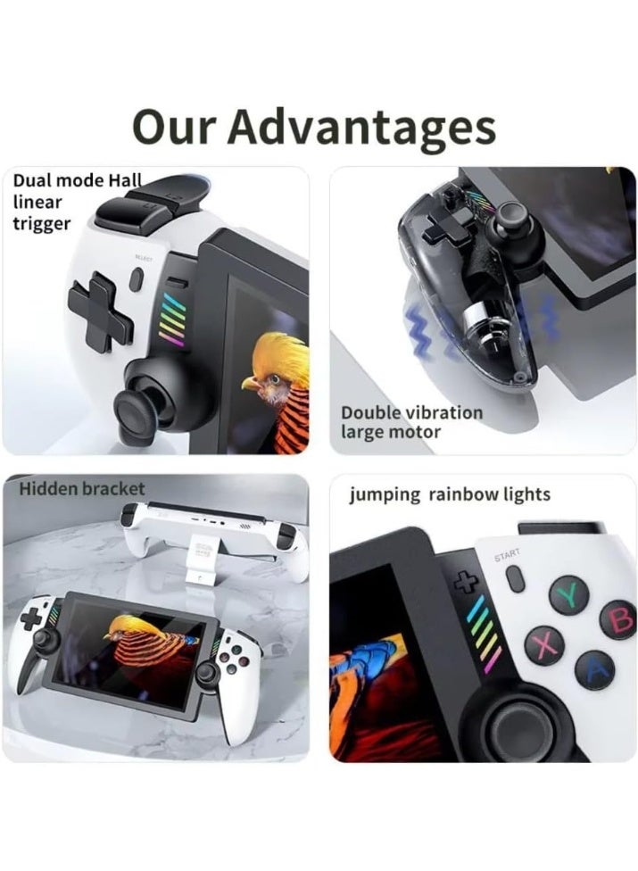 M28 Handheld Game Console - 7.1-Inch IPS Portable Retro Gaming Console with Linux System, 4000mAh Rechargeable Battery, RGB Lighting, Kickstand & Multi-Platform Game Emulator - Image 2