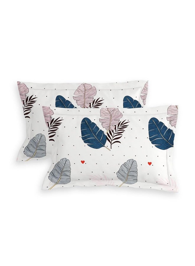 RD TREND Presents Luxurious Glace Cotton Super Soft 210 TC 360° Elastic Fitted Bedsheet Queen Size (78X60X8 Inch) with 2 Pillow Covers, Color-Cream Multi Pankh - Image 3