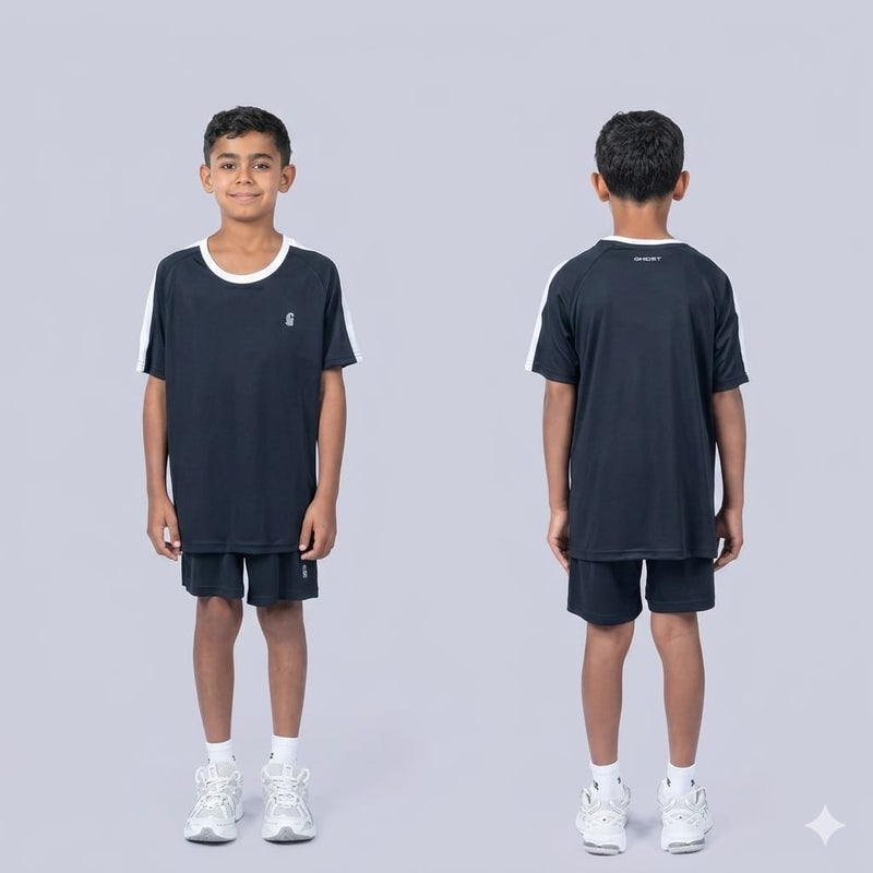 Ghost Bundle of 2 Boy's Base Leggings and 2 Essential Contrast Tees - Image 1