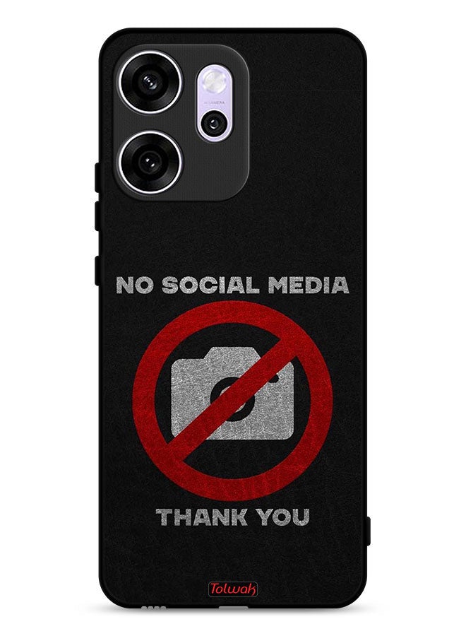Tolwak Oppo Reno14 F Protective Case Cover No Social Media Thank You - Image 1