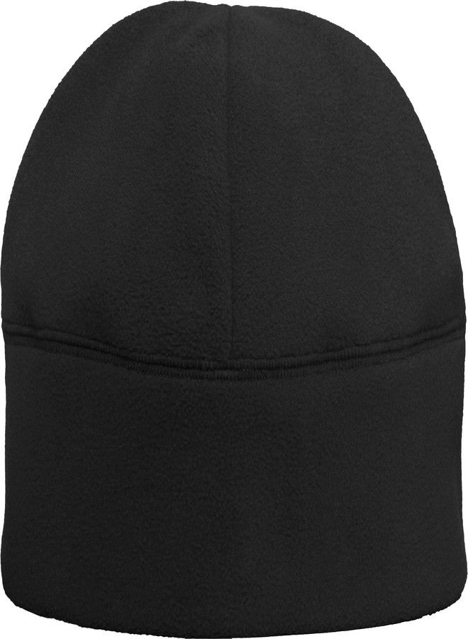 Army Universe Solid Polar Fleece Winter Cold Weather Beanie Watch Cap Hat, Color Black