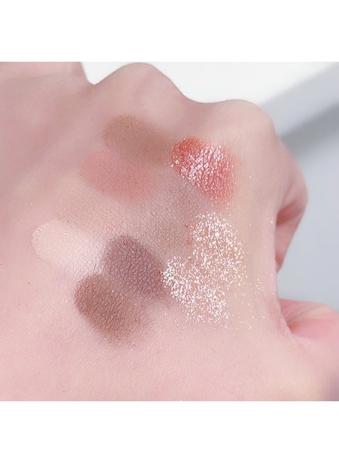 Beauty 12-Color Eyeshadow Shimmering Flash Matte Affordable Earth-Toned Eyeshadow Matte Under-Eye Highlighter Low Saturation Daily - Image 2