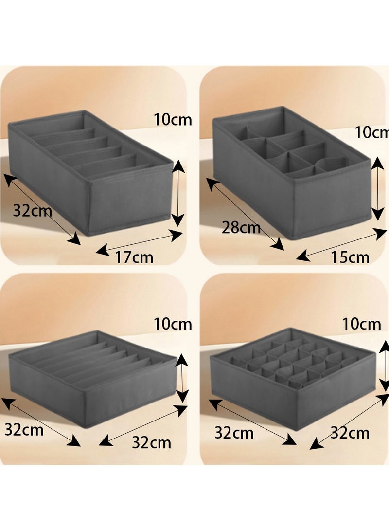 أربعة قطعة من الملابس الداخلية والجوارب الانتهاء من مربع تخزين المنسوجات المنزلية - Image 2