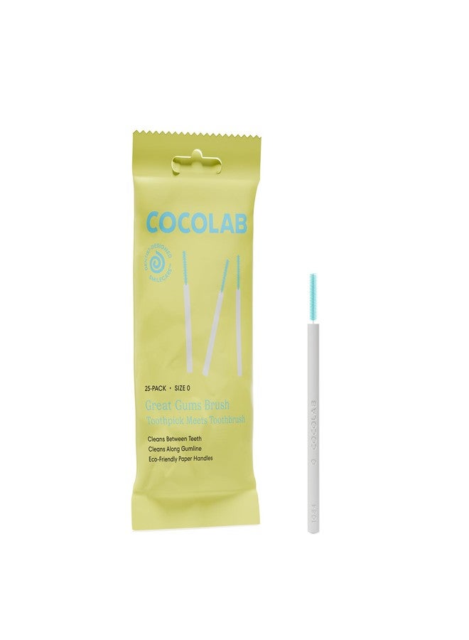 Cocolab Great Gums Brush by Cocolab, Soft Interdental Brushes for Tight Spaces Between Teeth, Dental Floss Picks for Effective Teeth Cleaning and Oral Care, Suitable for Braces, Size 0, 25 Count - Image 1