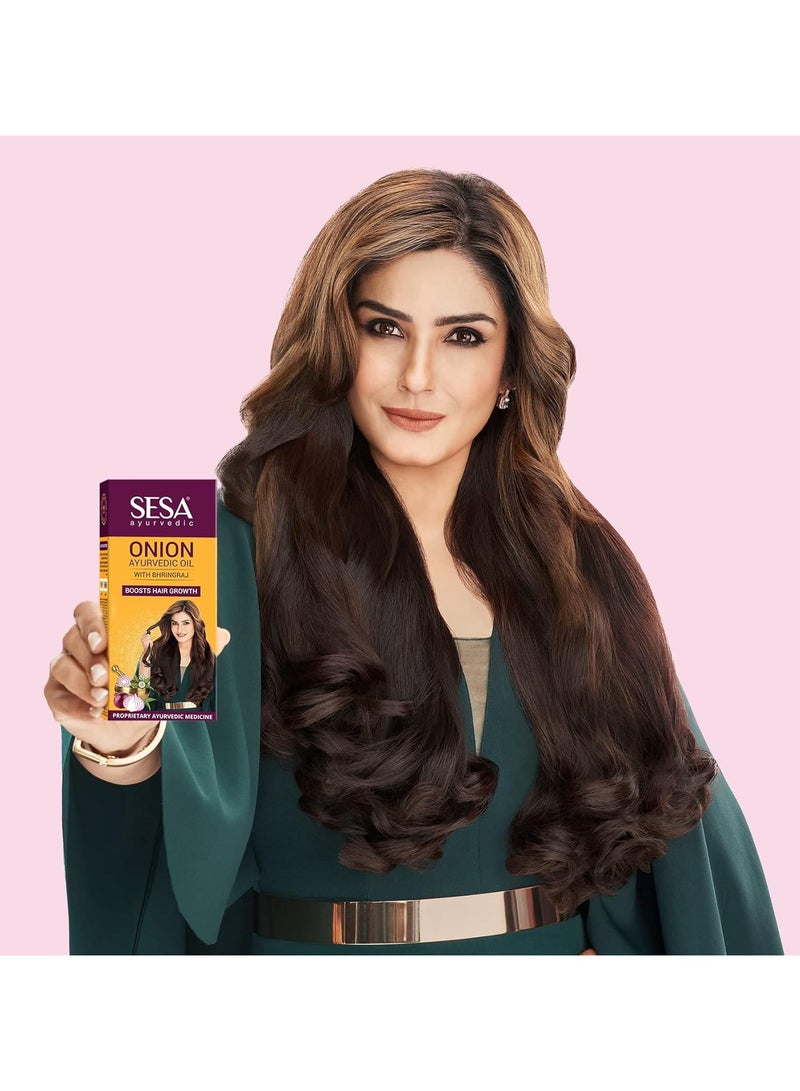 سيسا زيت شعر بصل أيورفيدي مع بهرينجراج 100 مل - Image 4