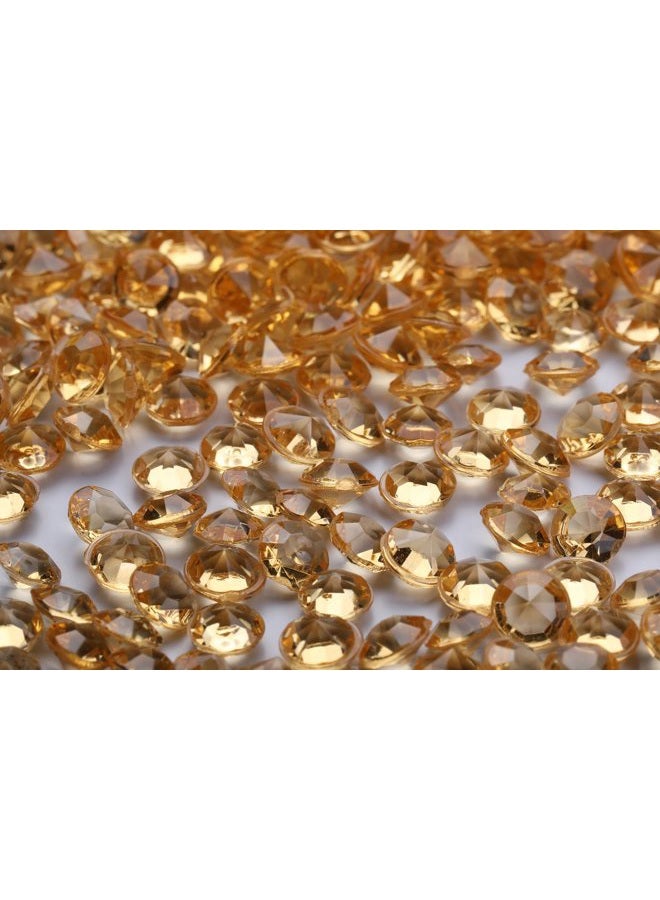 Angzhia 5000 pcs/pack Wedding Table Scatter Confetti Crystals Acrylic Diamonds 6mm 0.236inch Rhinestones for Wedding, Bridal Shower, Vase Beads Decorations (6mm, champagne,More Gold in Hue) - Image 1