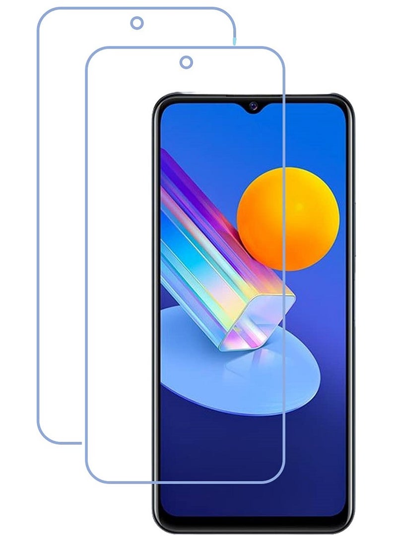 Super 2 Pieces Tempered Glass Screen Protector Clear Designed For vivo Y55s Full Screen Coverage And Bubble Free - Image 1