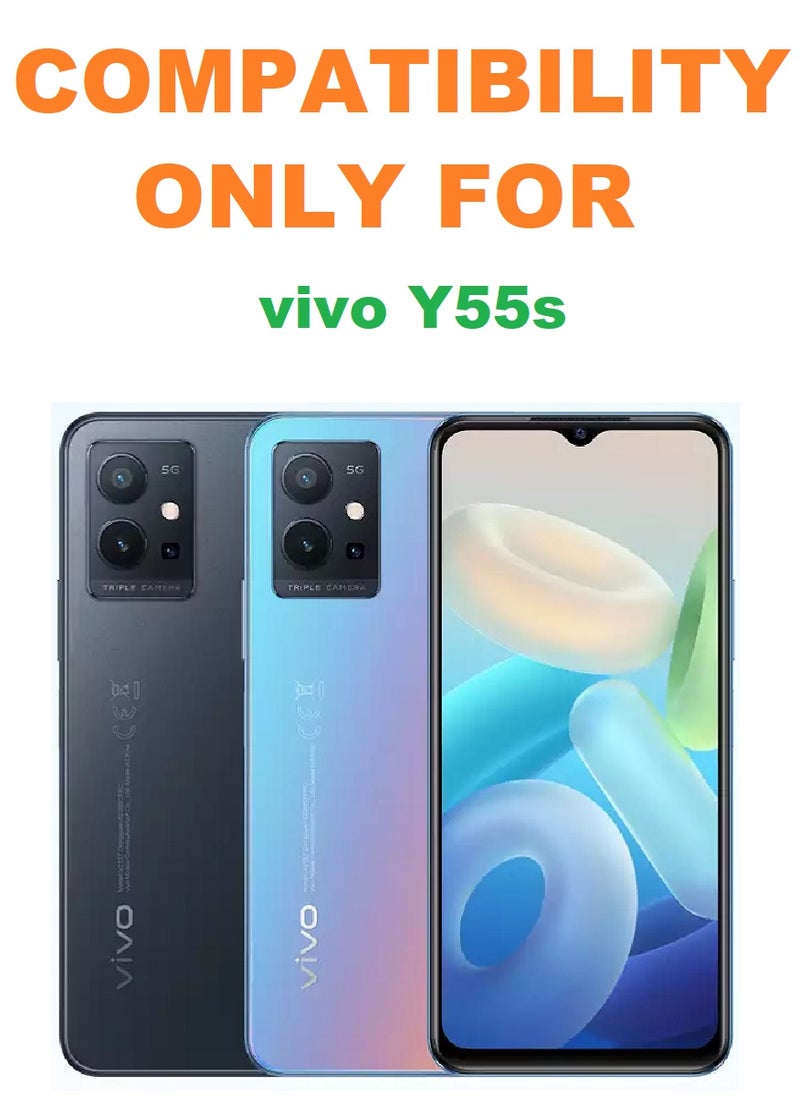 Super 2 Pieces Tempered Glass Screen Protector Clear Designed For vivo Y55s Full Screen Coverage And Bubble Free - Image 3