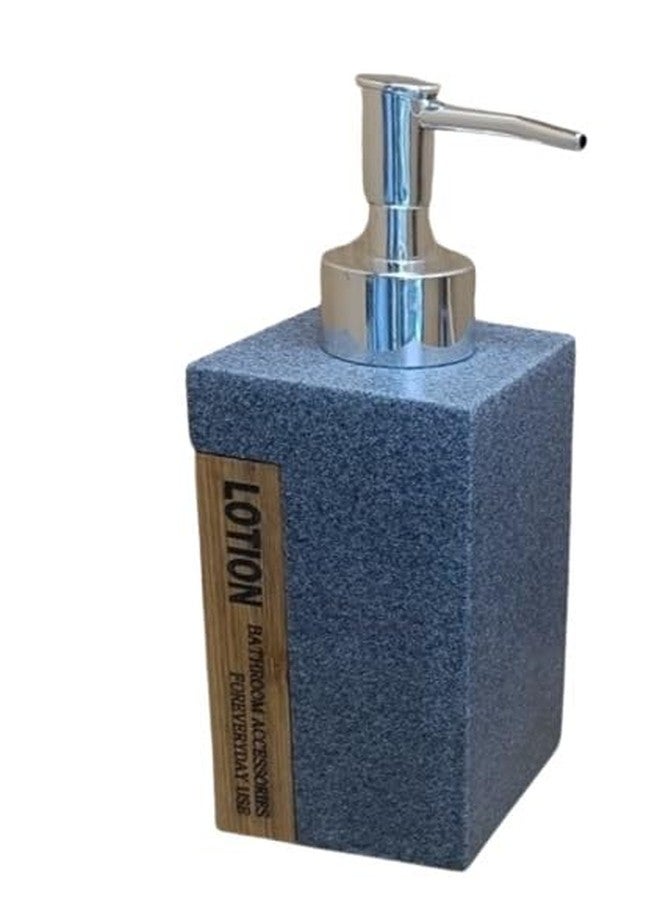 GBEX Resin 4 Piece Bathroom Accessories Set - Liquid Soap Dispenser, Soap Dish Holder, Tumblr and Toothbrush Holder (Resin - Grey) - Image 2