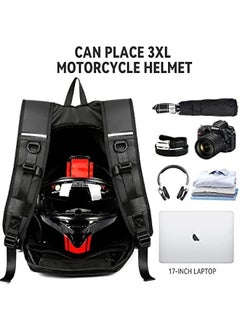 Arabest Waterproof Motorcycle Helmet Backpack for Men, Travel and Accessories  - Image 3