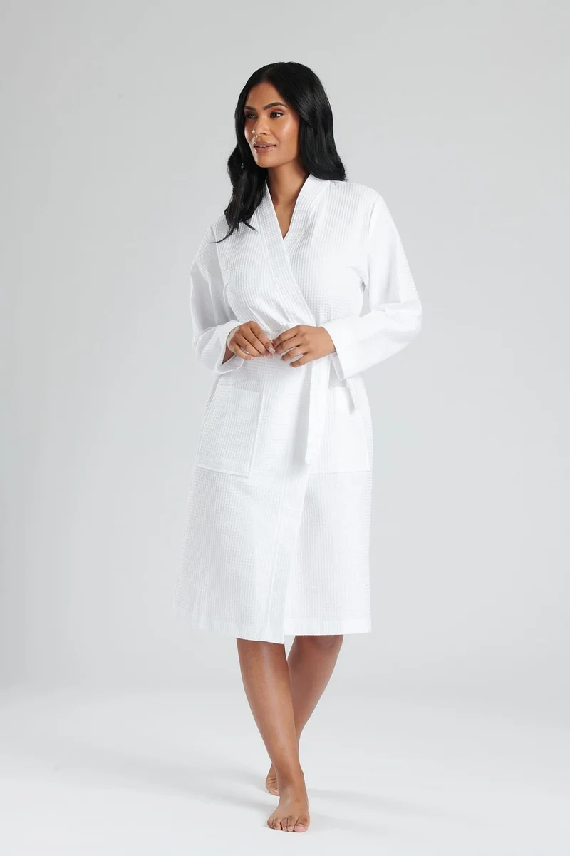 ساوث بيتش روب قطن وافل أبيض