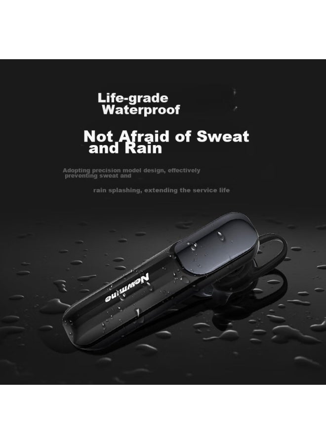 Newmine L18 Wireless Bluetooth Earphones, Single Ear In-ear Or Ear-hook Style Headset, Suitable For Sports, Running, Car Use, Compatible With Apple, Huawei, Xiaomi, Vivo, Black - Image 2