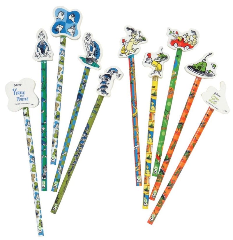 Geddes Raymond Geddes 66865 Dr. Seuss Number 2 Pencils With Giant Pencil Top Erasers (Pack of 36) - Image 3