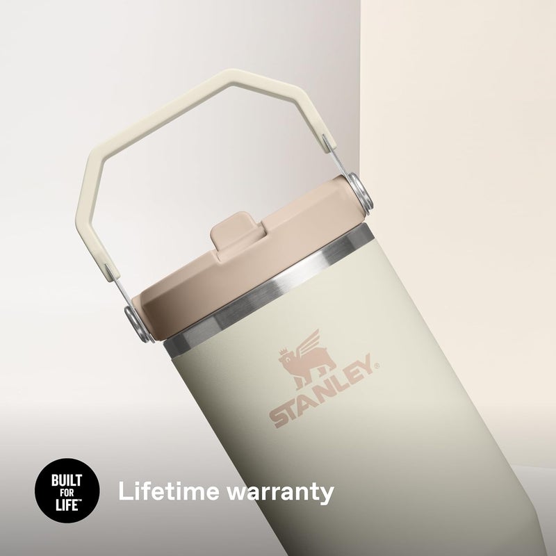 Stanley Flip Straw Tumbler 1.0 Water Bottle with Straw 0.89L - Cream - Image 5