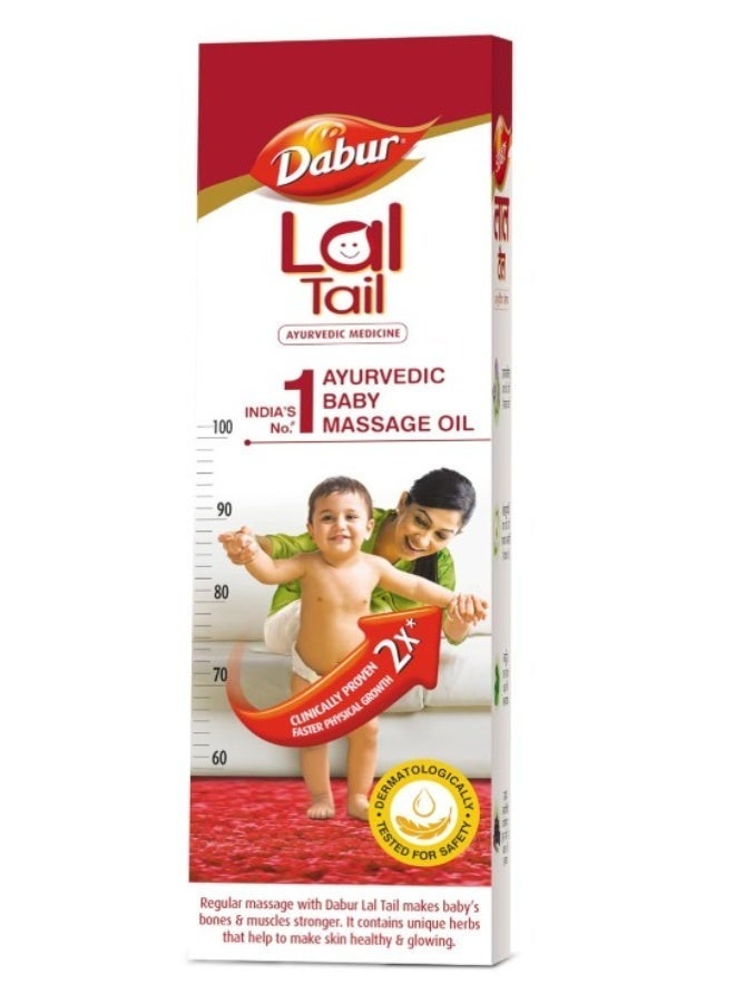 دابر زيت دابور لال تيل الأيورفيدي لتدليك الأطفال 100 مل - تركيبة عشبية لعظام وعضلات قوية - Image 1