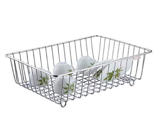 ShopoBox High Grade Stainless Steel Cup and Saucer DrainerCup and Saucer Drying RackKitchen Utensils 33 x 26 x 10 cm Small Size - Image 1