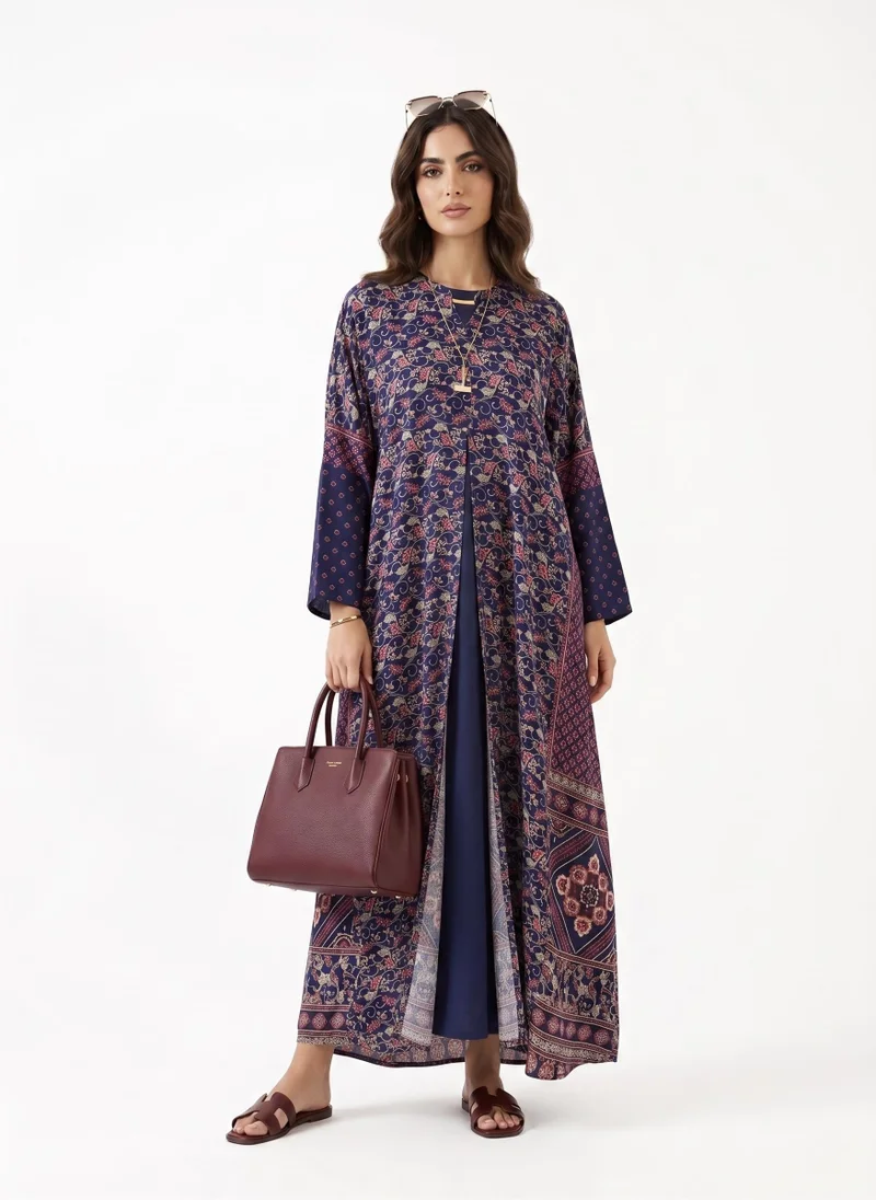 Hadiyath Al Madinah Mosaic Printed Abaya - HM