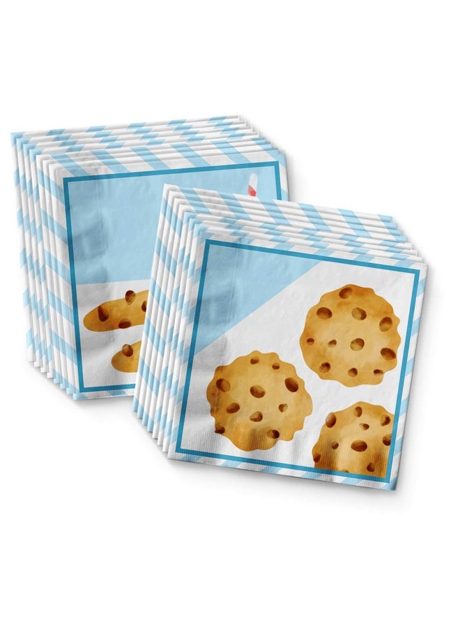 Birthday Galore Milk and Cookies Birthday Party Supplies Set Plates Napkins Cups Tableware Kit for 16  - Image 4