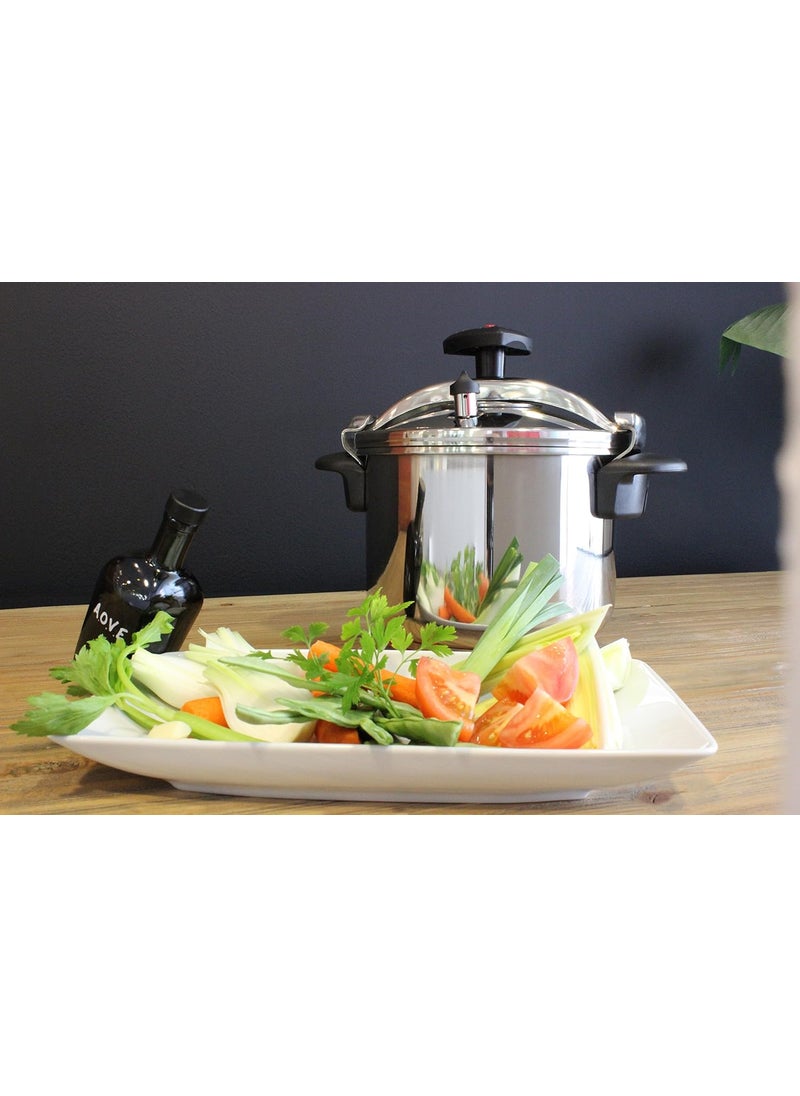 Magefesa MAGEFESA Star Pressure Cooker 148Quart 1810 Stainless Steel Works on All Stovetops Induction Compatible Safety Lock  8 PSI Cooking  - Image 2