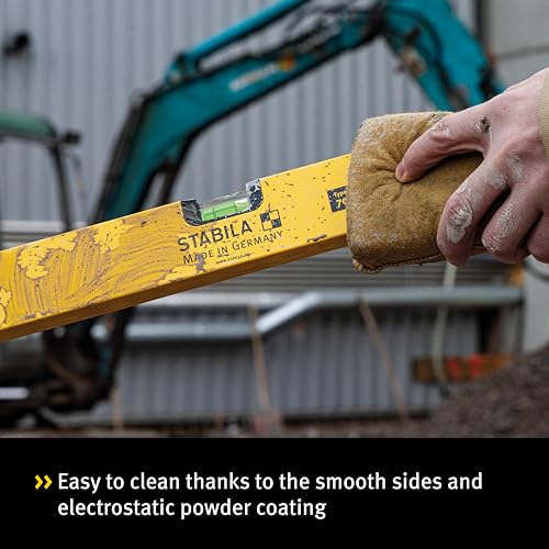Stabila 02284 70-60 Single Plumb Spirit Level 2 Vial 60cm Type 70, Yellow/Black - Image 2