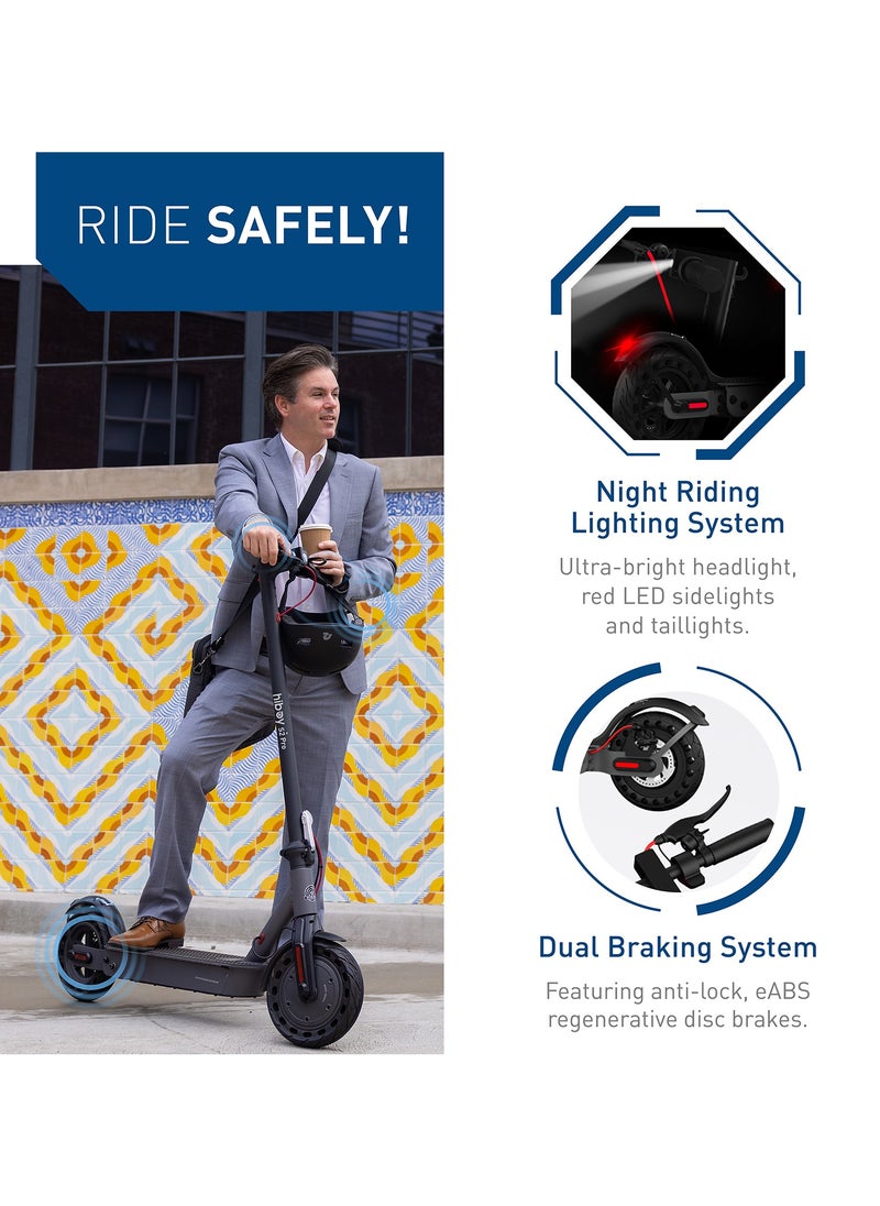 HIBOY - Hiboy S2 Pro Electric Scooter,500W Motor, 10"-11" Tires, 25.6 Miles Range, 19 Mph Folding Commuter Electric Scooter for Adults - Image 1