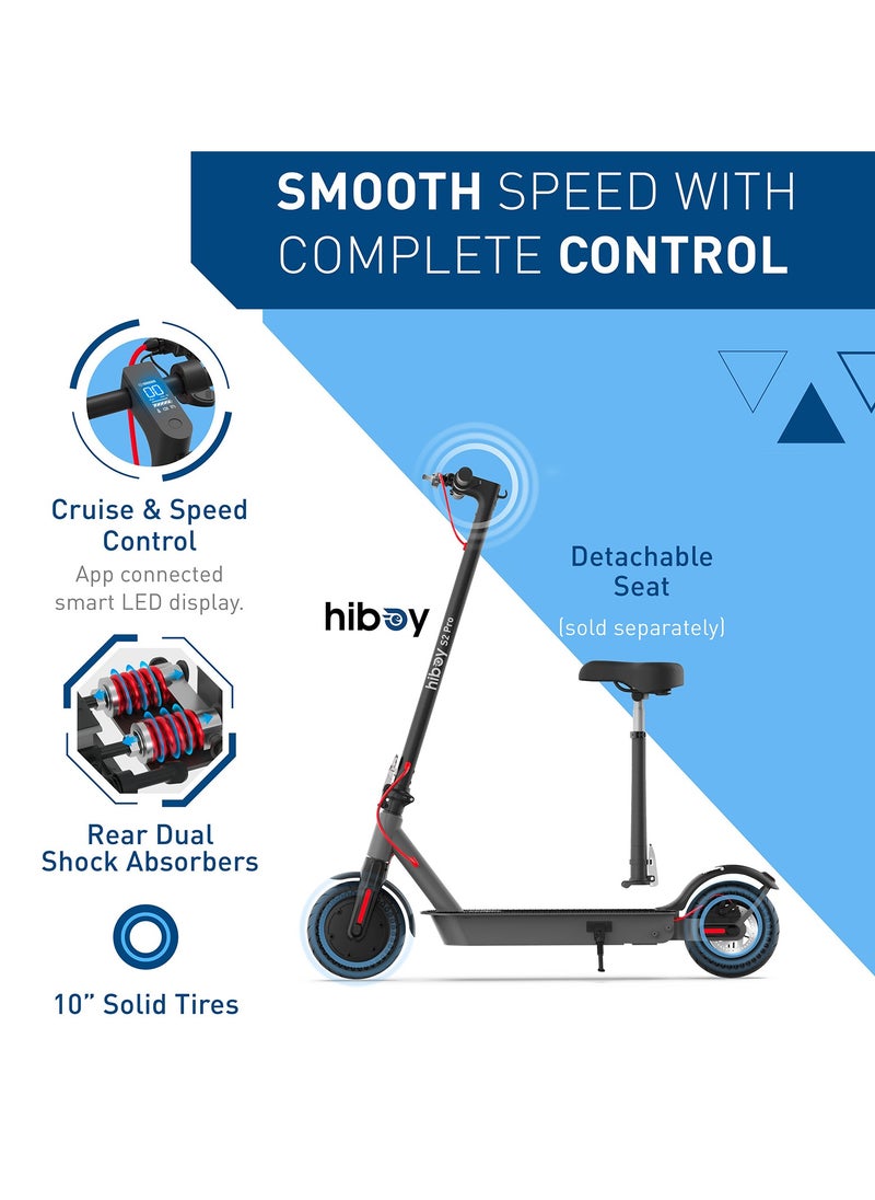 HIBOY - Hiboy S2 Pro Electric Scooter,500W Motor, 10"-11" Tires, 25.6 Miles Range, 19 Mph Folding Commuter Electric Scooter for Adults - Image 1