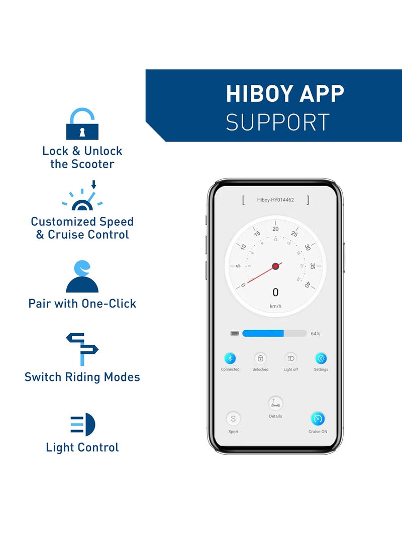 HIBOY - Hiboy S2 Pro Electric Scooter,500W Motor, 10"-11" Tires, 25.6 Miles Range, 19 Mph Folding Commuter Electric Scooter for Adults - Image 1