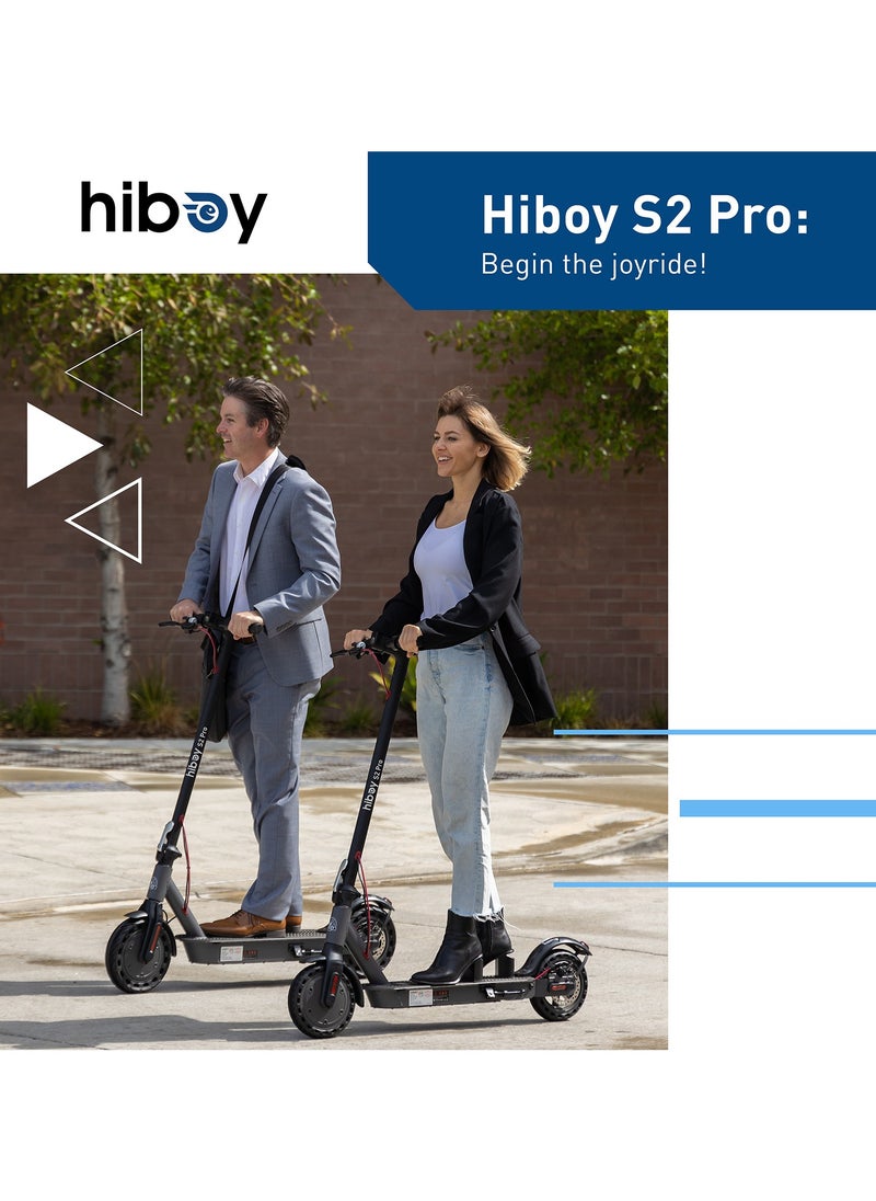 HIBOY - Hiboy S2 Pro Electric Scooter,500W Motor, 10"-11" Tires, 25.6 Miles Range, 19 Mph Folding Commuter Electric Scooter for Adults - Image 1