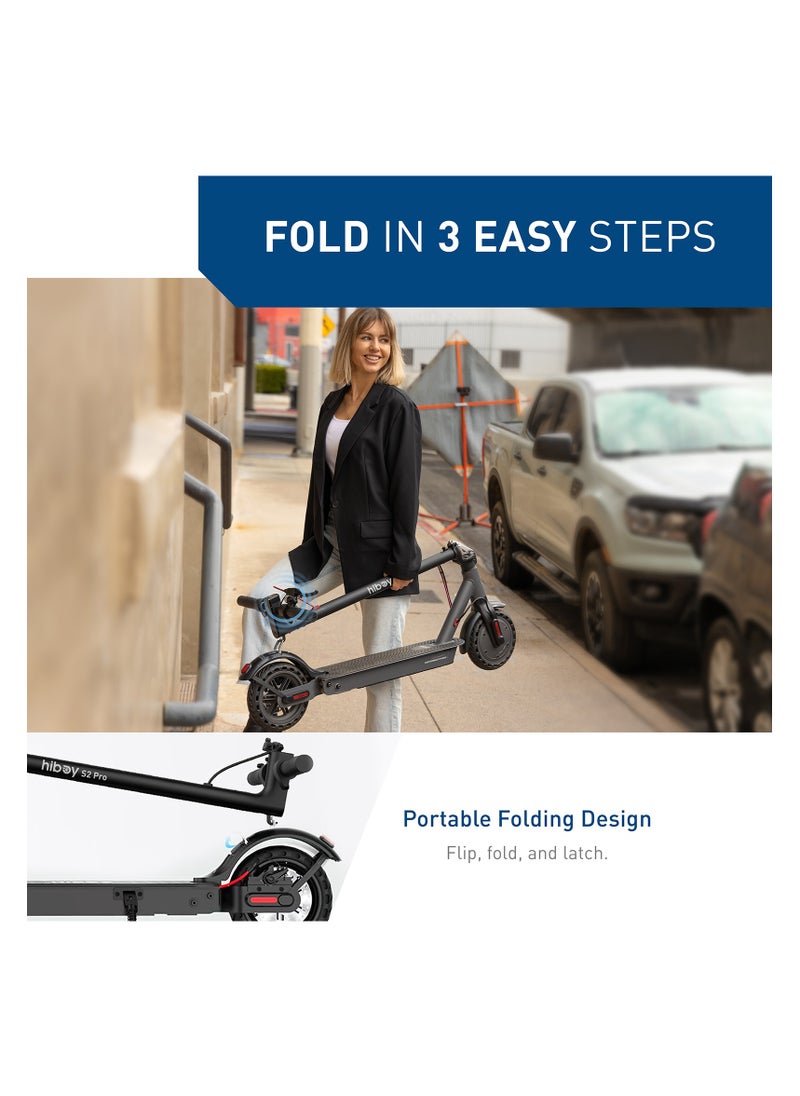 HIBOY - Hiboy S2 Pro Electric Scooter,500W Motor, 10"-11" Tires, 25.6 Miles Range, 19 Mph Folding Commuter Electric Scooter for Adults - Image 1