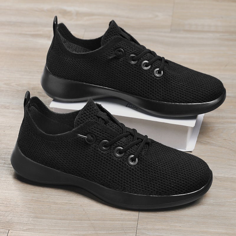 Unisex Breathable Flyknit Lightweight Casual Running Shoes Low-Top Sneakers - Image 2