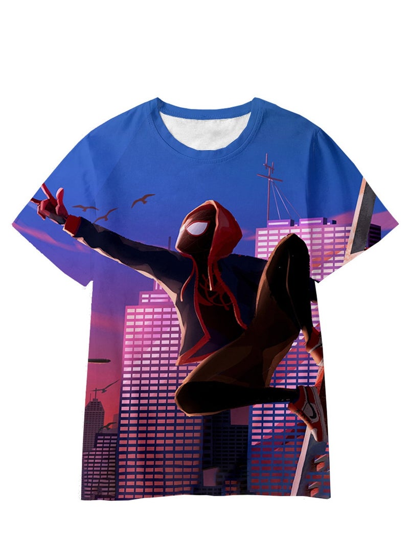 Spider-Man Across the Universe Handsome Loose Pullover T-shirt 3D digital printing personalized breathable T-shirt - Image 1