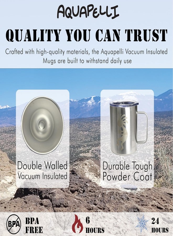 Aquapelli Vacuum Insulated Mug with Handle, 12 Ounces, Stainless Steel - Image 5