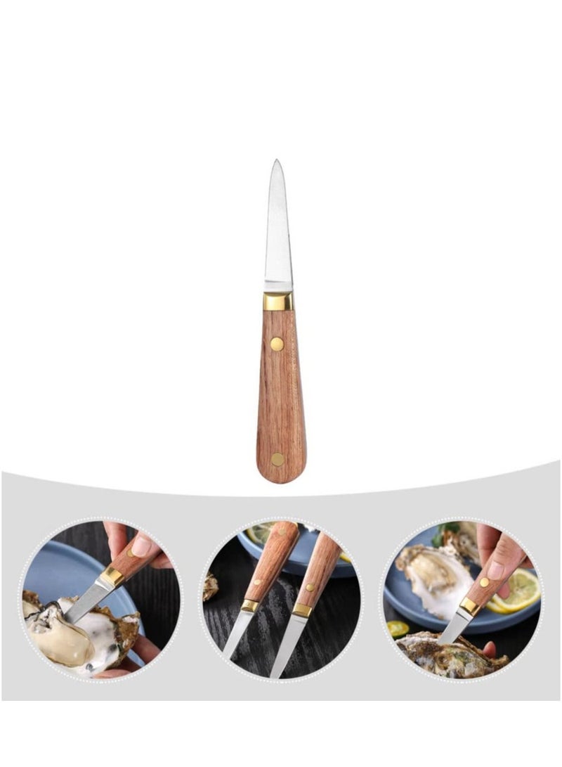 Clam Opener with Non- Slip Easy To Grip Handle Utility Scallop Stainless Steel Seafood Shellfish Opener Tools for Oyster Clam Shellfish  - Image 4