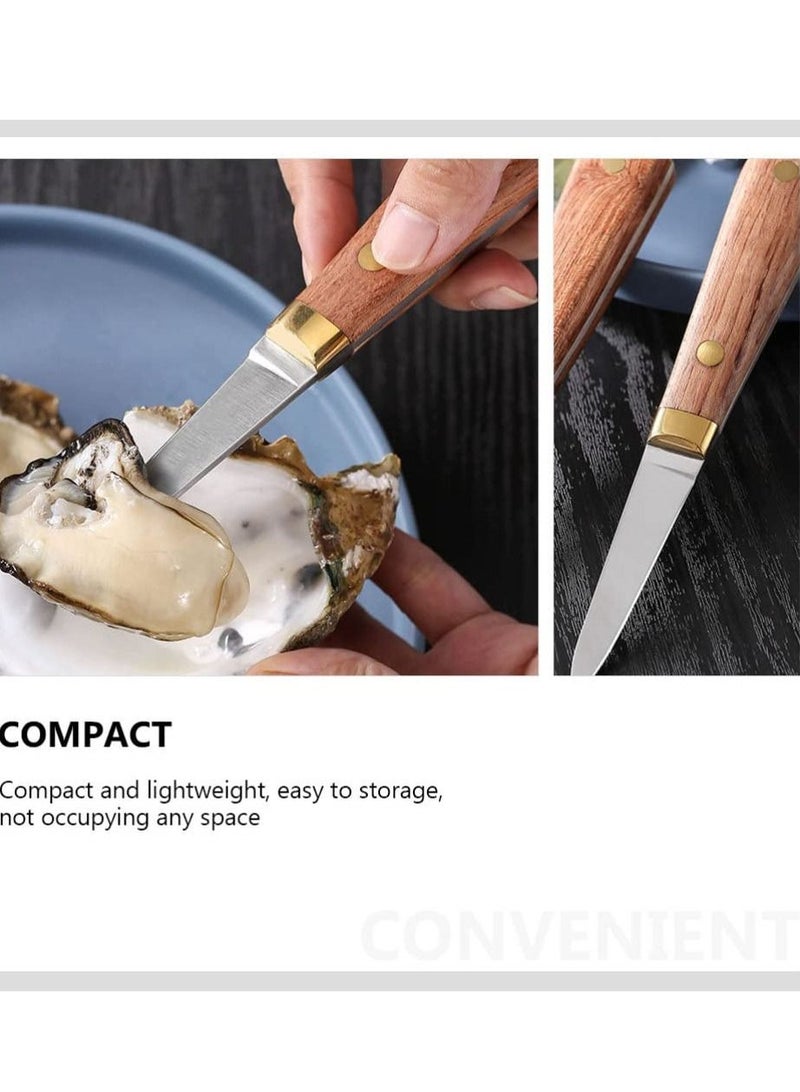 Clam Opener with Non- Slip Easy To Grip Handle Utility Scallop Stainless Steel Seafood Shellfish Opener Tools for Oyster Clam Shellfish  - Image 3
