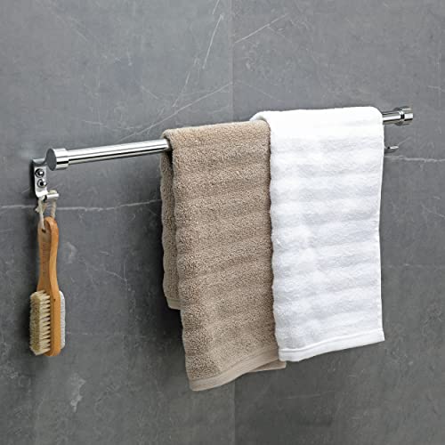 FORTUNE Stainless Steel Bathroom Hook Towel Rod Holder | Wall Mounted Hand Towel Rail for Kitchen and Washroom (Pack of 1) - Image 1